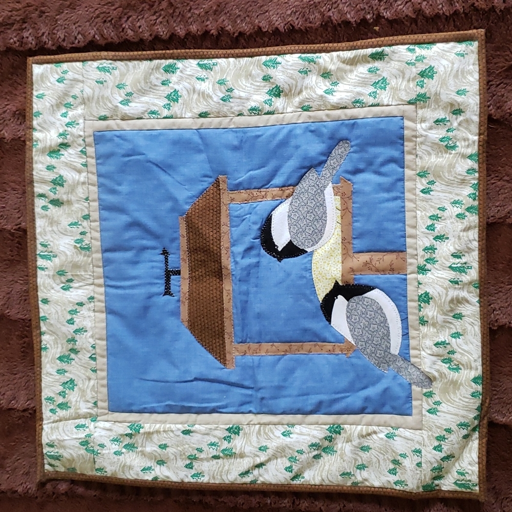 Chickadee wall hanging